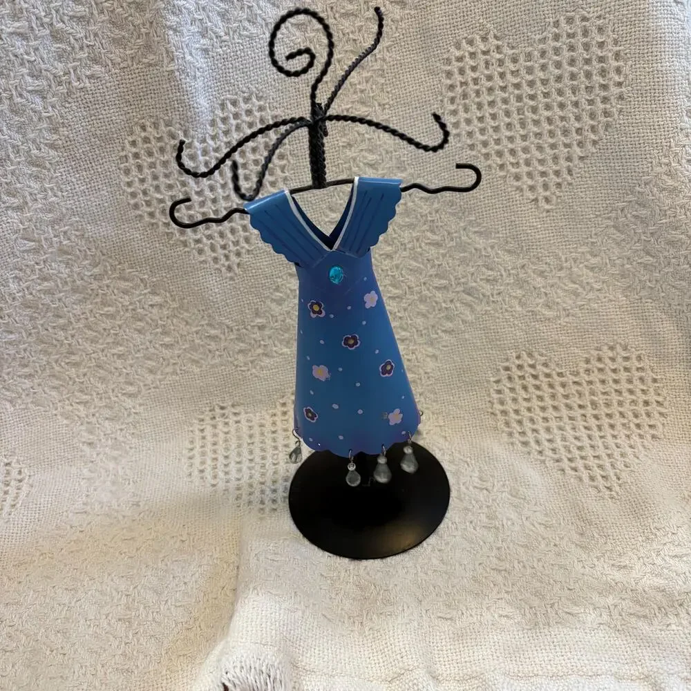 Floral Dress Girl Wire Jewlery Organizer